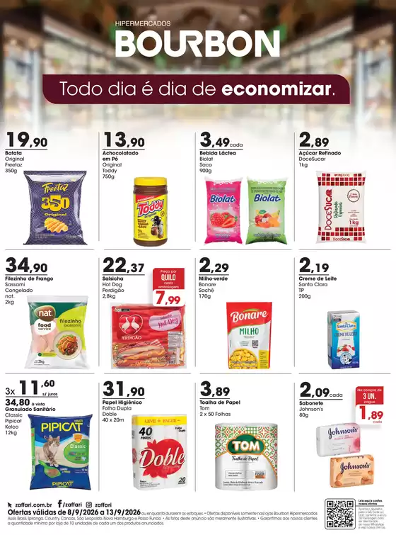 Catálogo Zaffari | Ofertas Bourbon | 2026-09-08T00:00:00.000Z - 2026-09-13T00:00:00.000Z
