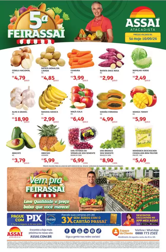 Catálogo Assaí Atacadista | Encarte Assaí Atacadista 171648-590 | 2026-09-10T00:00:00.000Z - 2026-09-10T00:00:00.000Z