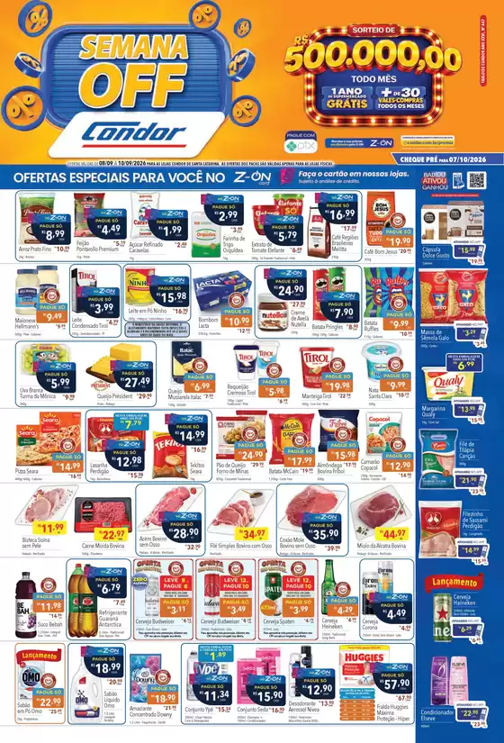 Catálogo Supermercados Condor | Ofertas especiais para você | 2026-09-08T00:00:00.000Z - 2026-09-10T00:00:00.000Z