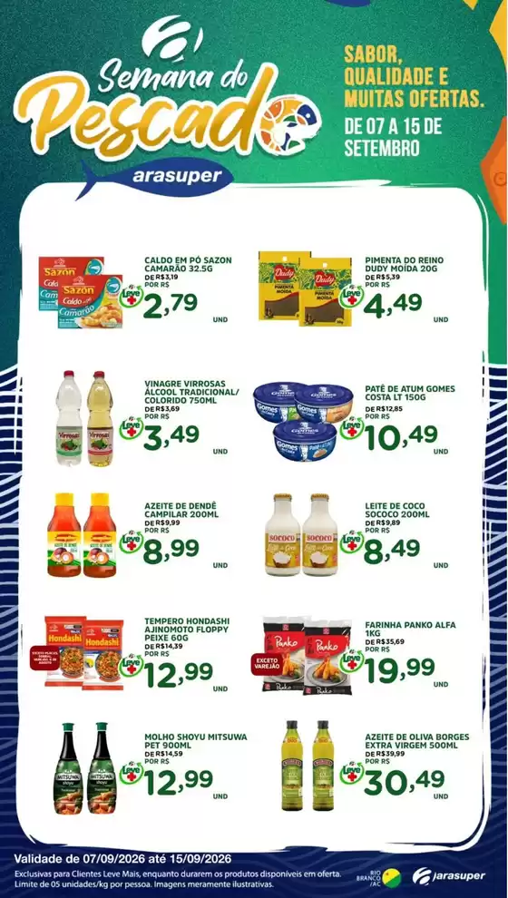 Catálogo Araújo Supermercados | SEMANA DO PESCADO | 2026-09-07T00:00:00.000Z - 2026-09-15T00:00:00.000Z