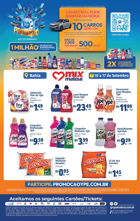 Catálogo Supermercados Mateus | Ypê | 2026-09-09T00:00:00.000Z - 2026-09-13T00:00:00.000Z