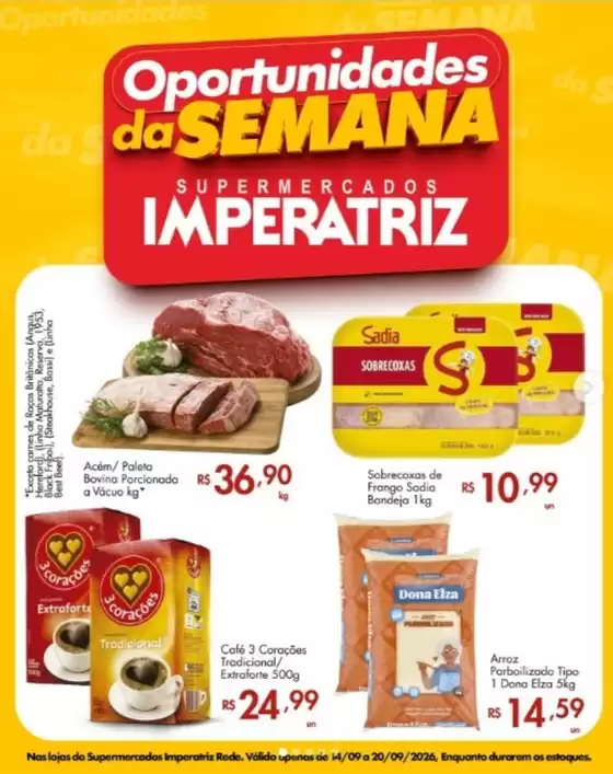 Catálogo Supermercados Imperatriz | Ofertas exclusivas | 2026-09-14T00:00:00.000Z - 2026-09-20T00:00:00.000Z