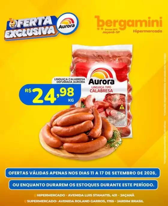 Catálogo Supermercado Bergamini | Ofertas  | 2026-09-14T00:00:00.000Z - 2026-09-17T00:00:00.000Z