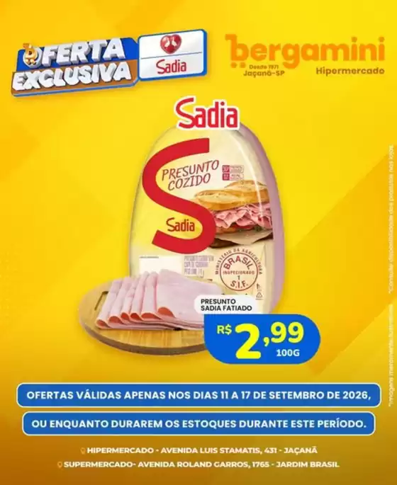 Catálogo Supermercado Bergamini | Ofertas exclusivas | 2026-09-14T00:00:00.000Z - 2026-09-17T00:00:00.000Z