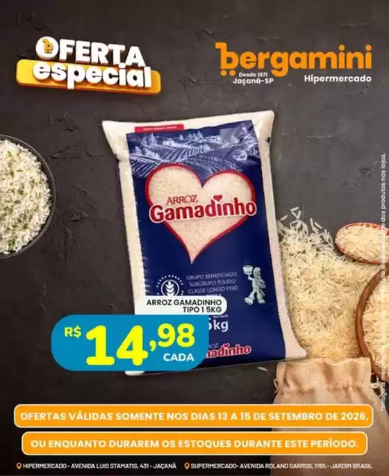 Catálogo Supermercado Bergamini | Ofertas Da Semana | 2026-09-14T00:00:00.000Z - 2026-09-15T00:00:00.000Z