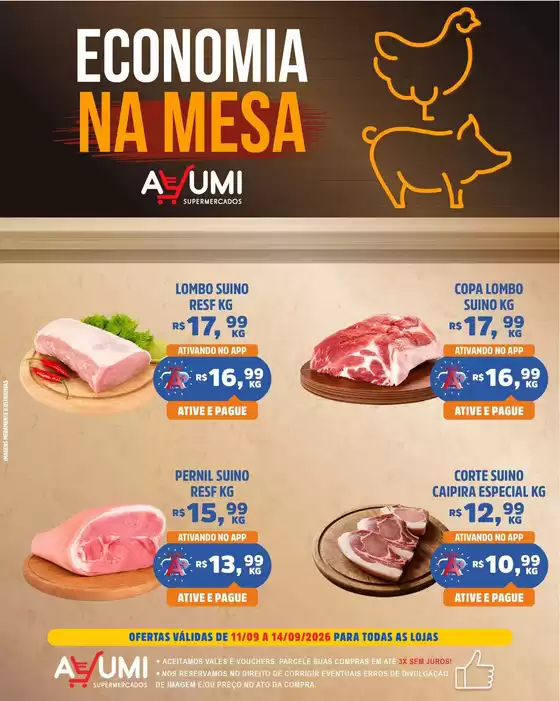 Catálogo Ayumi Supermercados | Grandes descontos em produtos selecionados | 2026-09-11T00:00:00.000Z - 2026-09-14T00:00:00.000Z