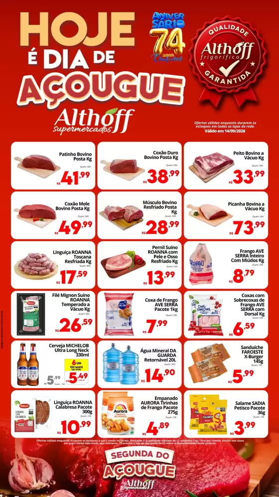 Catálogo Althoff Supermercados | Segunda Do Açougue. | 2026-09-14T00:00:00.000Z - 2026-09-14T00:00:00.000Z