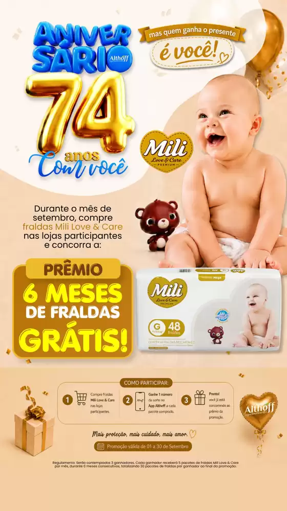 Catálogo Althoff Supermercados | Sorteio de Fraldas Mili | 2026-09-14T00:00:00.000Z - 2026-09-30T00:00:00.000Z