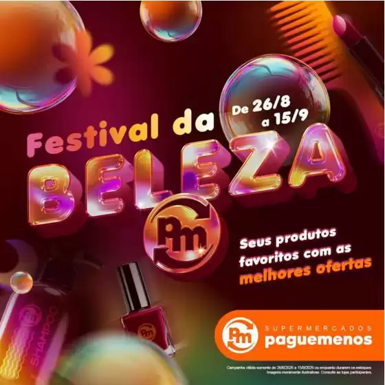 Catálogo Supermercados Pague Menos | Descubra ofertas atraentes | 2026-08-26T00:00:00.000Z - 2026-09-15T00:00:00.000Z