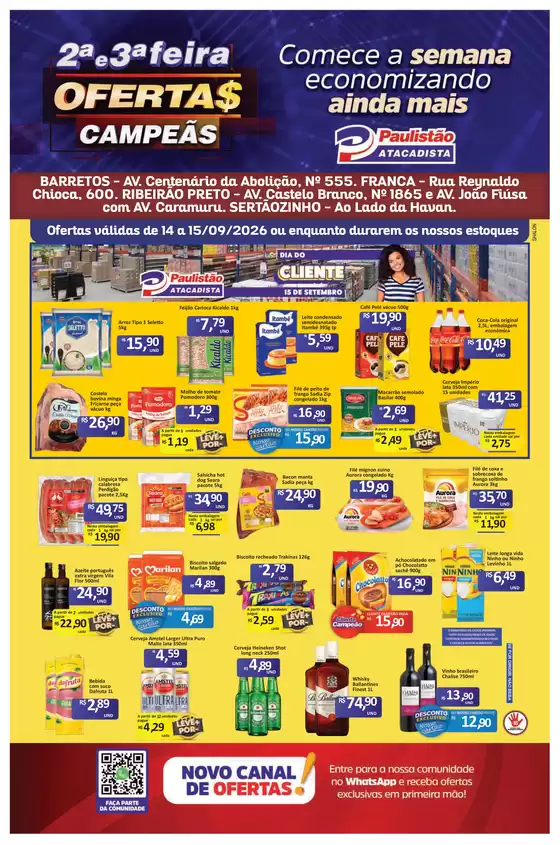 Catálogo Paulistão Atacadista | Encarte Paulistão Atacadista | 2026-09-14T00:00:00.000Z - 2026-09-15T00:00:00.000Z