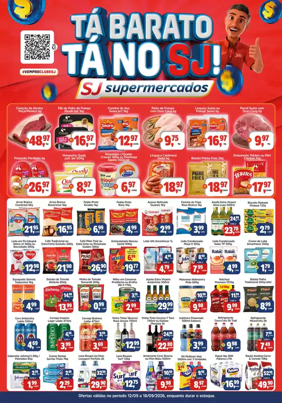 Catálogo Sj Supermercados | Encarte Semanal 12 09 a 18 09 SJ | 2026-09-12T00:00:00.000Z - 2026-09-18T00:00:00.000Z
