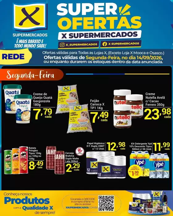 Catálogo X Supermercados | Encarte X Supermercados | 2026-09-14T00:00:00.000Z - 2026-09-14T00:00:00.000Z