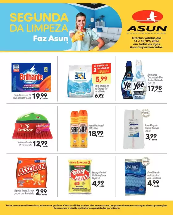 Catálogo Asun | Segunda da Limpeza | 2026-09-14T00:00:00.000Z - 2026-09-15T00:00:00.000Z