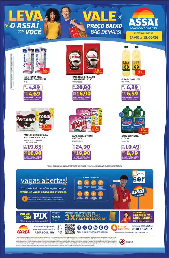 Catálogo Assaí Atacadista | Encarte Assaí Atacadista 171780-589 | 2026-09-14T00:00:00.000Z - 2026-09-15T00:00:00.000Z