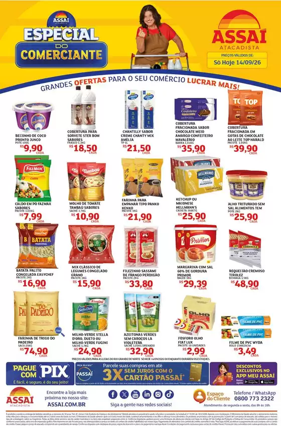 Catálogo Assaí Atacadista | Encarte Assaí Atacadista 171808-572 | 2026-09-14T00:00:00.000Z - 2026-09-14T00:00:00.000Z