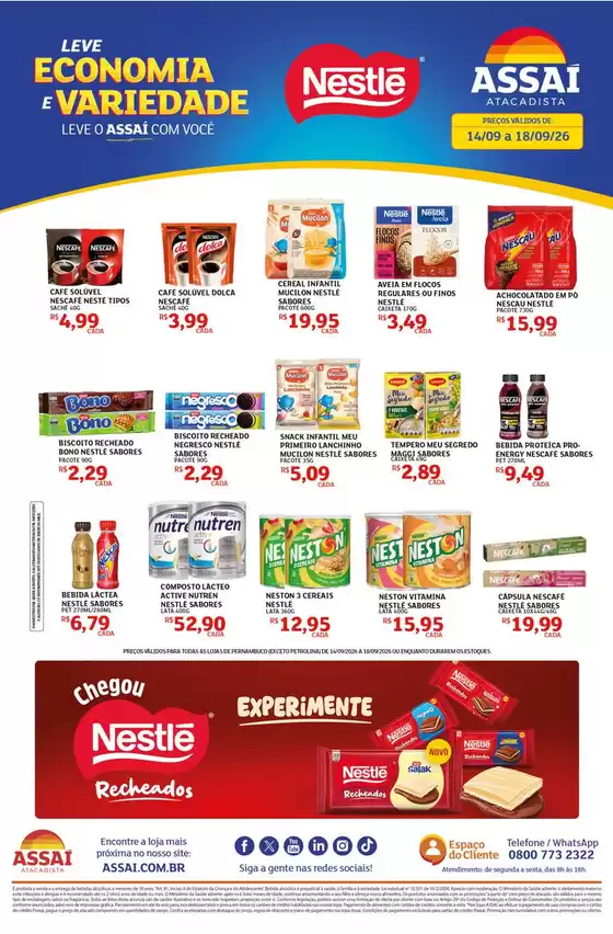 Catálogo Assaí Atacadista | Encarte Assaí Atacadista 171809-571 | 2026-09-14T00:00:00.000Z - 2026-09-18T00:00:00.000Z