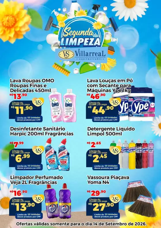 Catálogo Villarreal Supermercados | Segunda da Limpeza São José dos Campos | 2026-09-14T00:00:00.000Z - 2026-09-14T00:00:00.000Z