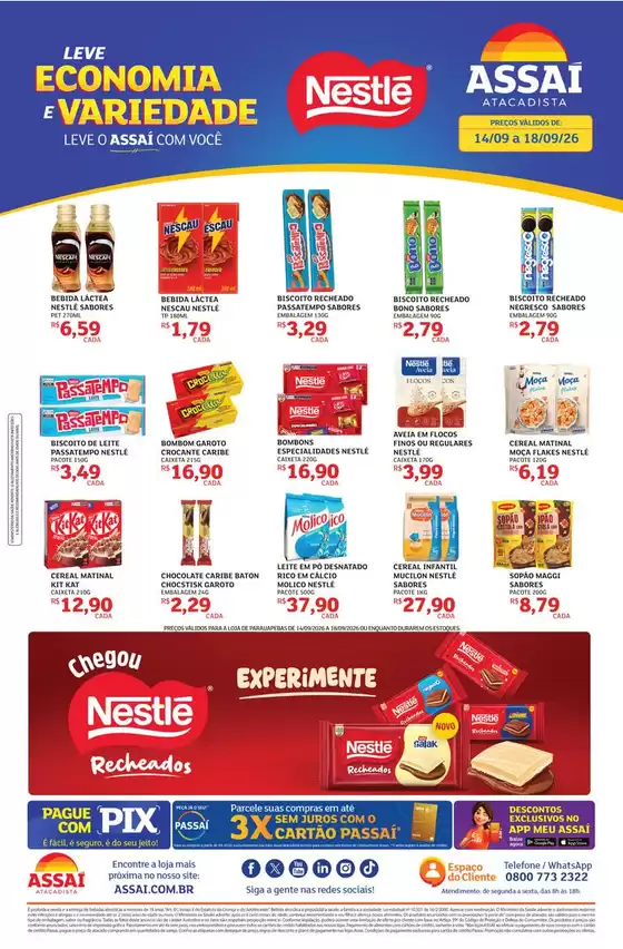 Catálogo Assaí Atacadista | Encarte Assaí Atacadista 171846-699 | 2026-09-14T00:00:00.000Z - 2026-09-18T00:00:00.000Z