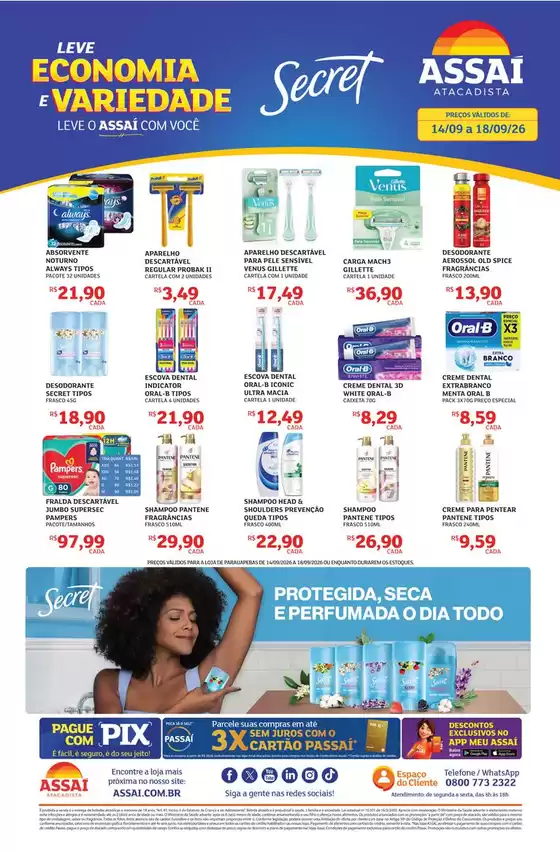 Catálogo Assaí Atacadista | Encarte Assaí Atacadista 171850-699 | 2026-09-14T00:00:00.000Z - 2026-09-18T00:00:00.000Z
