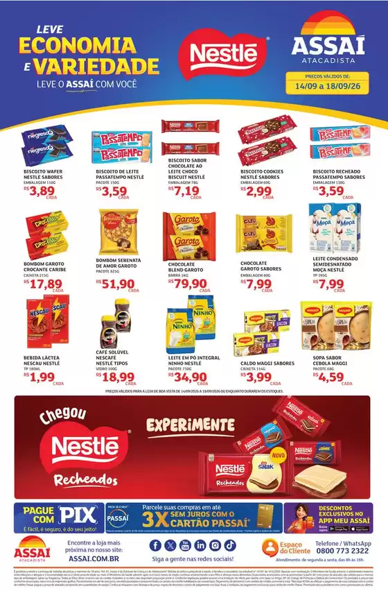 Catálogo Assaí Atacadista | Encarte Assaí Atacadista 171900-603 | 2026-09-14T00:00:00.000Z - 2026-09-18T00:00:00.000Z
