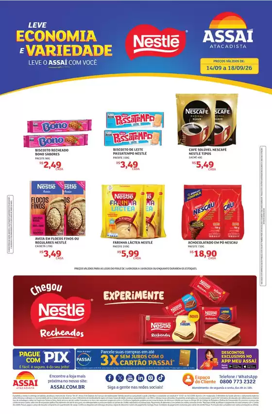 Catálogo Assaí Atacadista | Encarte Assaí Atacadista 171914-710 | 2026-09-14T00:00:00.000Z - 2026-09-18T00:00:00.000Z