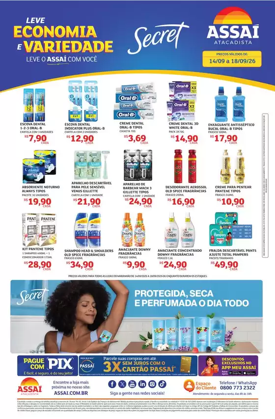 Catálogo Assaí Atacadista | Encarte Assaí Atacadista 171916-708 | 2026-09-14T00:00:00.000Z - 2026-09-18T00:00:00.000Z