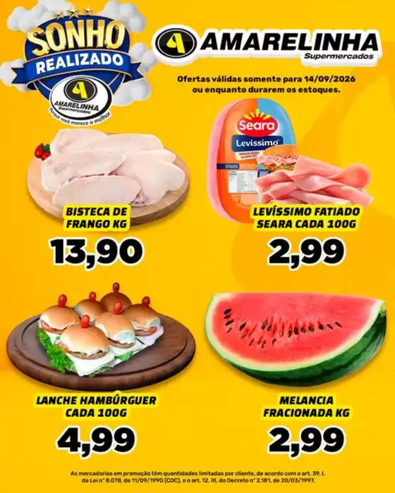 Catálogo Amarelinha Supermercados | Ofertas | 2026-09-14T00:00:00.000Z - 2026-09-14T00:00:00.000Z