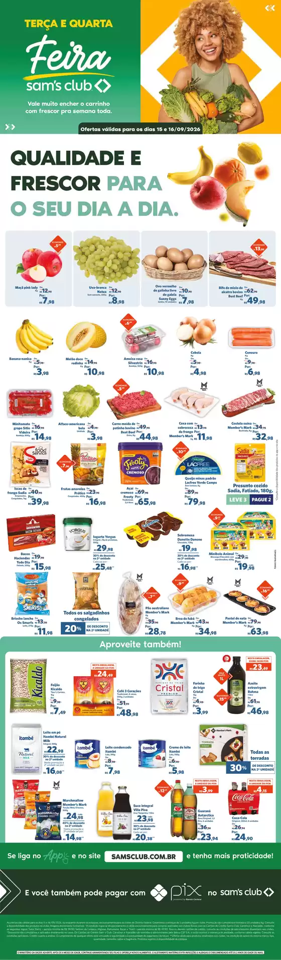 Catálogo Sam's Club | OFERTAS FEIRA | 2026-09-15T00:00:00.000Z - 2026-09-16T00:00:00.000Z