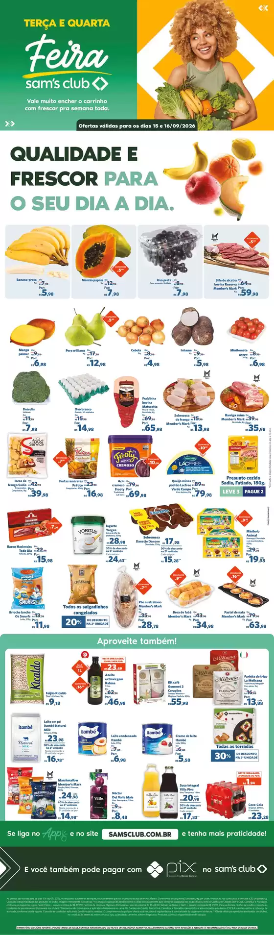 Catálogo Sam's Club | Ofertas exclusivas e pechinchas | 2026-09-15T00:00:00.000Z - 2026-09-16T00:00:00.000Z