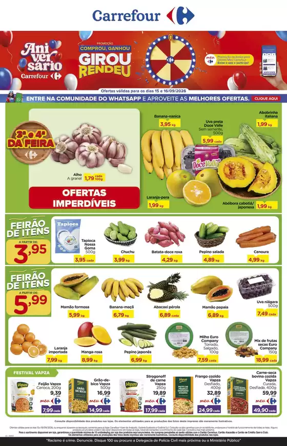 Catálogo Carrefour | Ampla seleção de ofertas | 2026-09-15T00:00:00.000Z - 2026-09-16T00:00:00.000Z