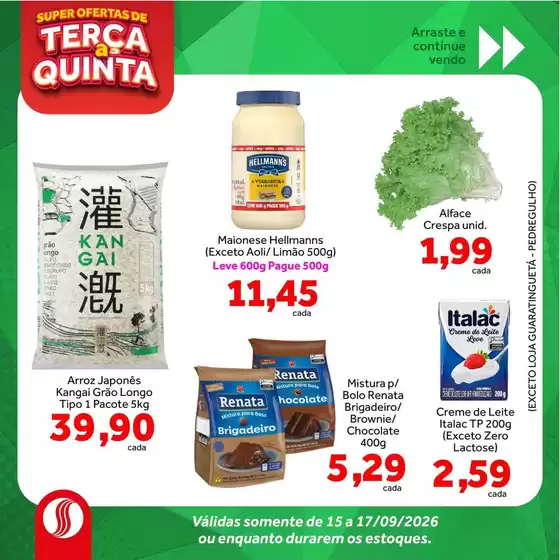 Catálogo Shibata Supermercados | Pechinchas e ofertas atuais | 2026-09-15T00:00:00.000Z - 2026-09-17T00:00:00.000Z