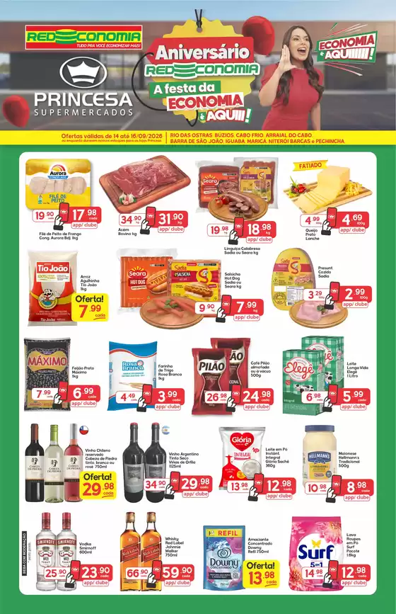 Catálogo Princesa Supermercados em Limeira | Aniversário Redeconomia G2 - 14 a 16/09 | 2026-09-14T00:00:00.000Z - 2026-09-16T00:00:00.000Z