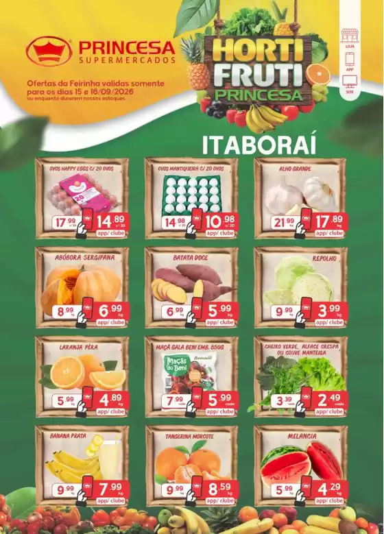 Catálogo Princesa Supermercados | Feirinha Itaborai- 15 a 16/09 | 2026-09-15T00:00:00.000Z - 2026-09-16T00:00:00.000Z