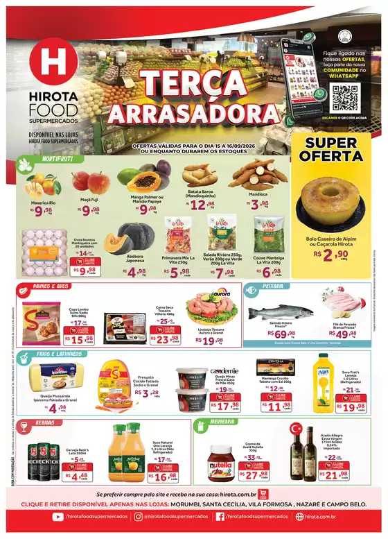 Catálogo Hirota Food Supermercado | Terca 15 e 16 09 | 2026-09-15T00:00:00.000Z - 2026-09-16T00:00:00.000Z