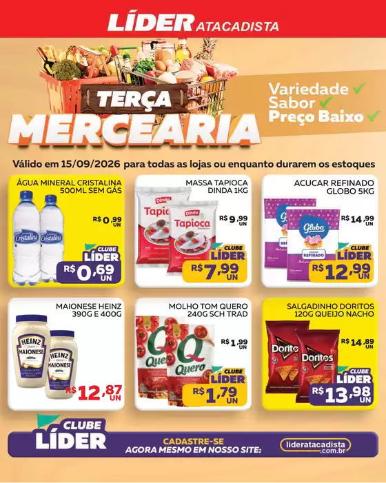 Catálogo Líder Atacadista | Cópia encarte terça da padaria e mer | 2026-09-15T00:00:00.000Z - 2026-09-15T00:00:00.000Z