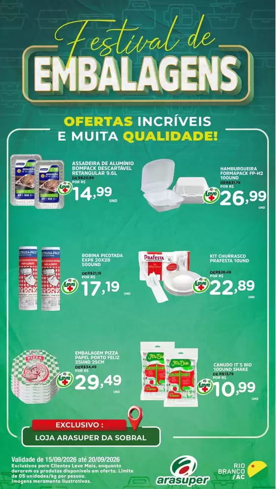 Catálogo Araújo Supermercados | FESTIVAL DE EMBALAGENS SOBRAL | 2026-09-15T00:00:00.000Z - 2026-09-20T00:00:00.000Z