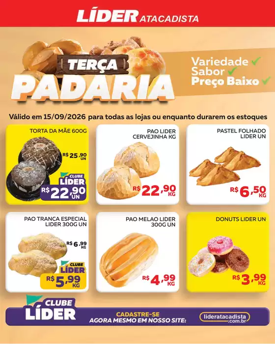 Catálogo Líder Atacadista | Cópia encarte terça da padariaemercercearia | 2026-09-15T00:00:00.000Z - 2026-09-15T00:00:00.000Z