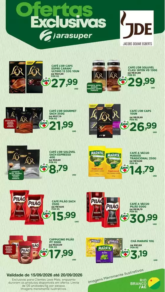 Catálogo Araújo Supermercados | EXCLUSIVA JACOBS | 2026-09-15T00:00:00.000Z - 2026-09-20T00:00:00.000Z