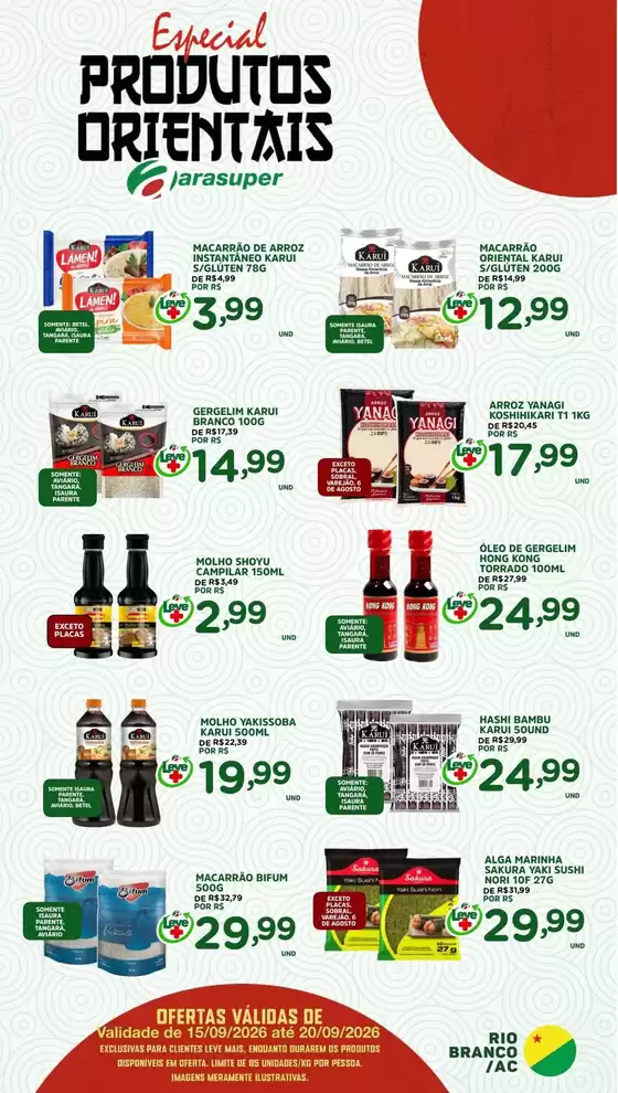 Catálogo Araújo Supermercados | EXCLUSIVA ORIENTAIS | 2026-09-15T00:00:00.000Z - 2026-09-20T00:00:00.000Z