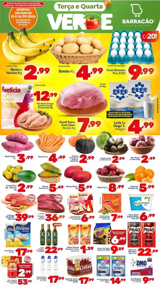 Catálogo Barracão Supermercado | Grandes descontos em produtos selecionados | 2026-09-15T00:00:00.000Z - 2026-09-16T00:00:00.000Z