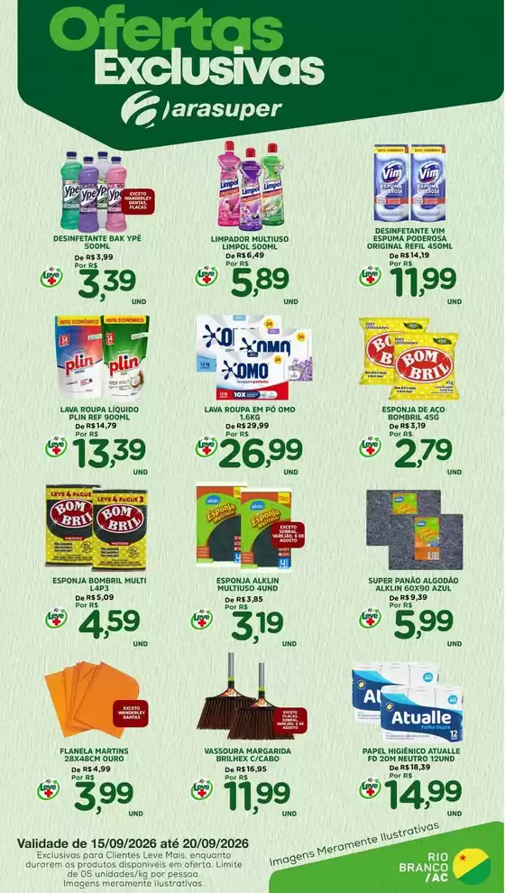 Catálogo Araújo Supermercados | SEMANA DA LIMPEZA | 2026-09-15T00:00:00.000Z - 2026-09-20T00:00:00.000Z