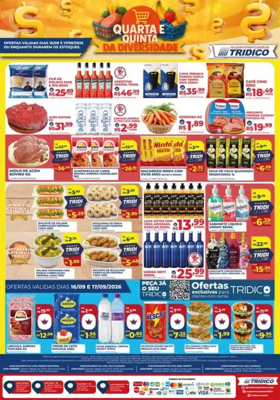 Catálogo Supermercados Tridico | Quarta e Quinta da Diversidade no Tridico! | 2026-09-16T00:00:00.000Z - 2026-09-17T00:00:00.000Z