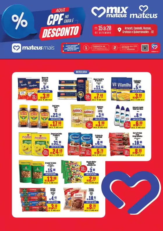 Catálogo Supermercados Mateus | Desconto App Mateus mais | 2026-09-16T00:00:00.000Z - 2026-09-20T00:00:00.000Z
