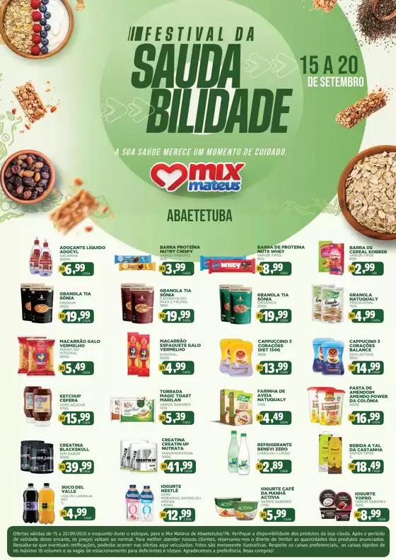 Catálogo Supermercados Mateus | Saudabilidade | 2026-09-16T00:00:00.000Z - 2026-09-20T00:00:00.000Z