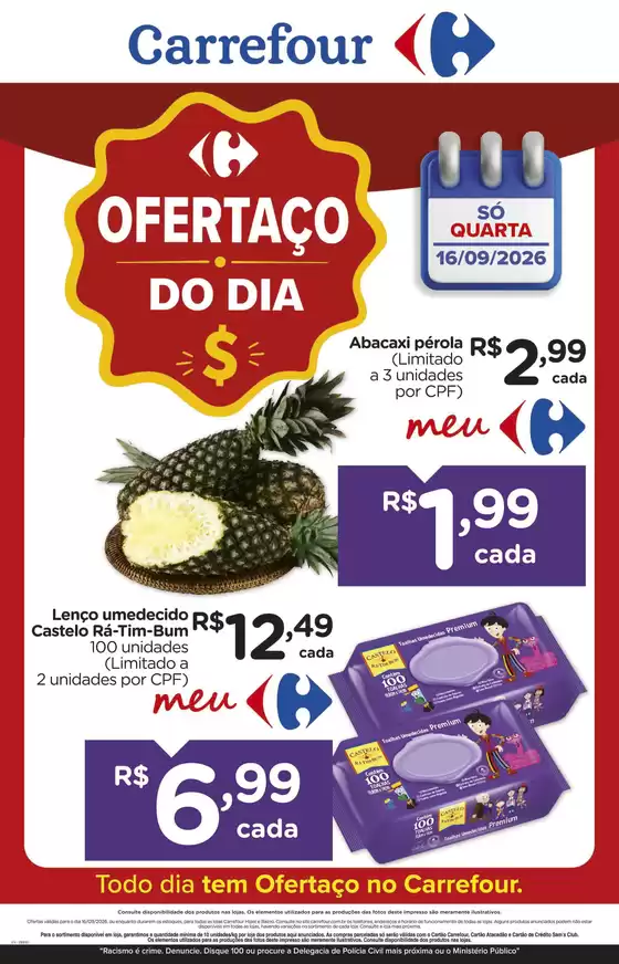 Catálogo Carrefour em Conceição do Araguaia | Ótima oferta para caçadores de pechinchas | 2026-09-16T00:00:00.000Z - 2026-09-16T00:00:00.000Z
