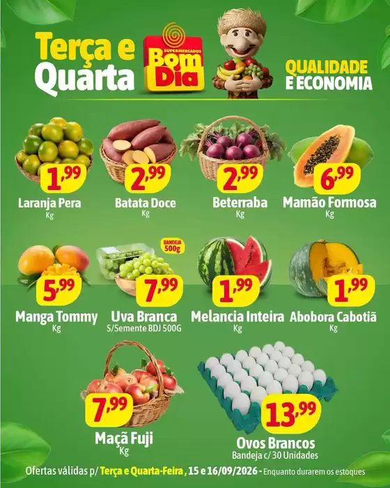 Catálogo Supermercados Bom Dia | Ótima oferta para todos os clientes | 2026-09-15T00:00:00.000Z - 2026-09-16T00:00:00.000Z