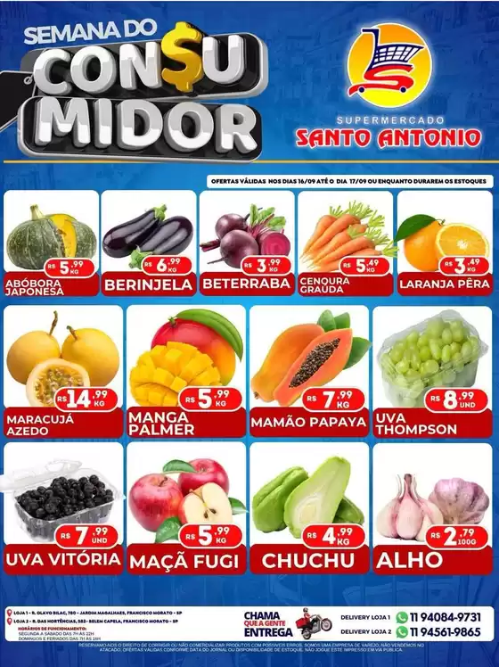 Catálogo Supermercados Santo Antonio | Encarte Supermercados Santo Antonio | 2026-09-16T00:00:00.000Z - 2026-09-17T00:00:00.000Z