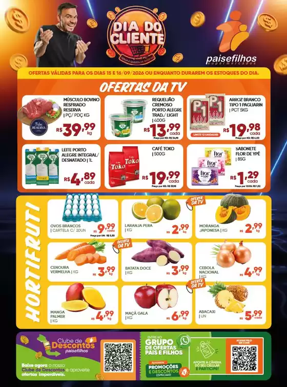 Catálogo Pais e Filhos Supermercados | Encarte Pais e Filhos Supermercados | 2026-09-15T00:00:00.000Z - 2026-09-16T00:00:00.000Z