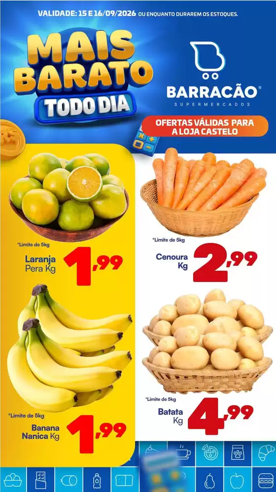Catálogo Barracão Supermercado | Encarte Barracão Supermercado | 2026-09-15T00:00:00.000Z - 2026-09-16T00:00:00.000Z