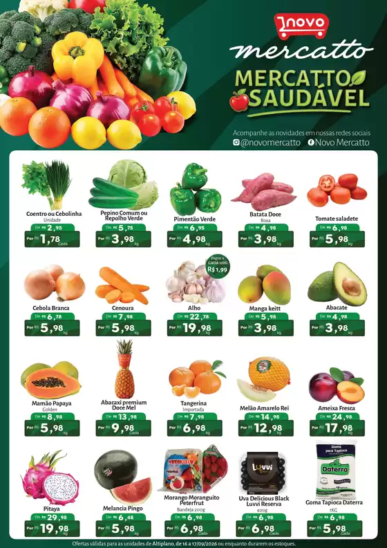 Catálogo Novo Atacarejo | Mercatto Saudável | 2026-09-16T00:00:00.000Z - 2026-09-17T00:00:00.000Z